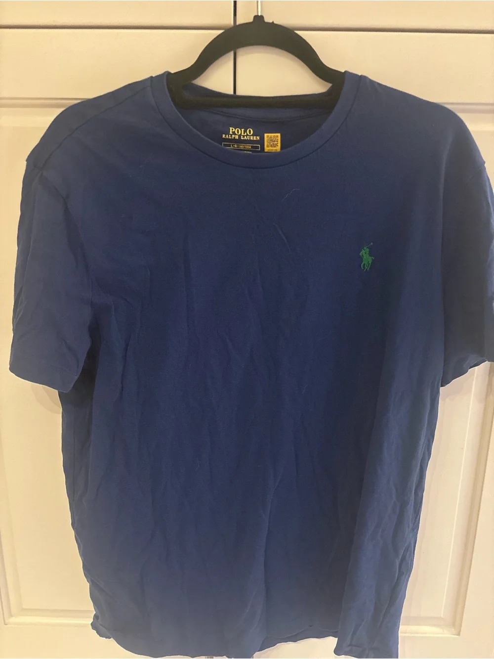 Polo by Ralph Lauren Short Sleeve Crew Neck T-Shirt - Royal Blue with Green Logo